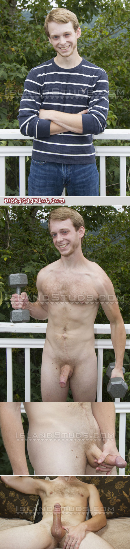 Ginger male nude outdoors